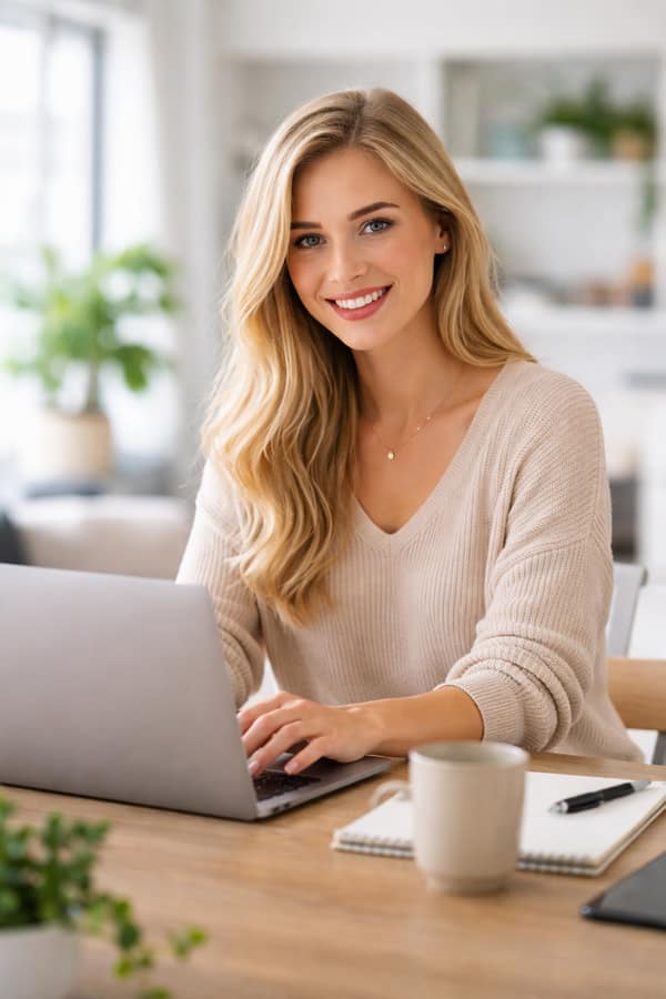 Studentin bereitet Sperrkonto und Krankenversicherungsnachweis für den Botschaftstermin in Deutschland vor