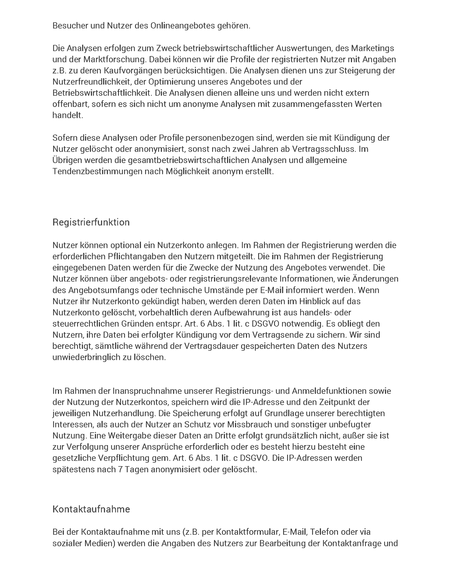 Datenschutzerklärung Seite 10