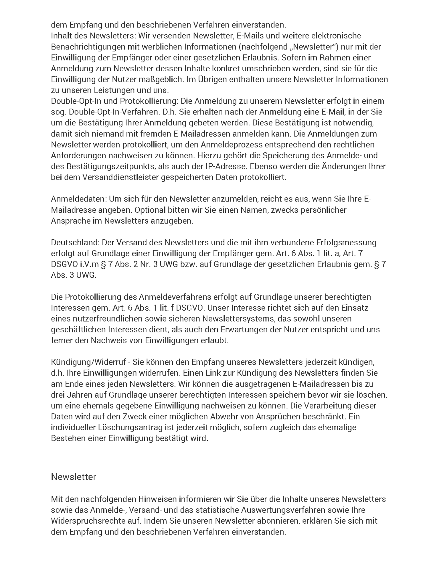 Datenschutzerklärung Seite 12