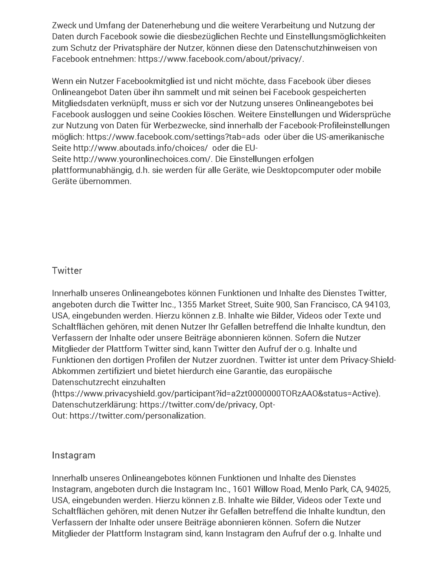 Datenschutzerklärung Seite 21