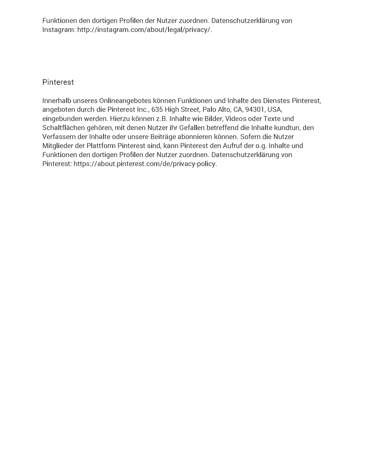 Datenschutzerklärung Seite 22
